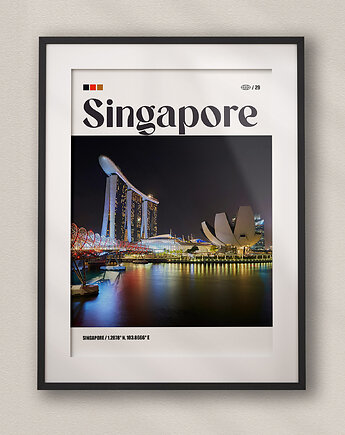 Minimalistyczny plakat Singapur, DAPIDOKA