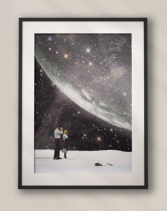 Plakat Sam w domu - Kolaż Fine Art, DAPIDOKA