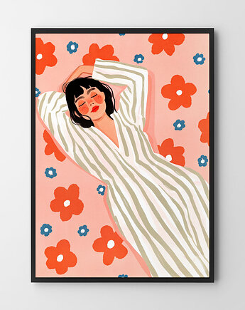 Rozmarzona dziewczyna - plakat/ilustracja, HOG STUDIO