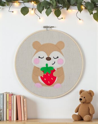 Obrazek Handmade Chomik z Truskawką, Panfilka