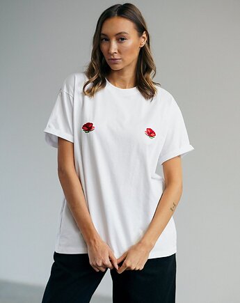T-shirt Voila Biały Maki, MKTP