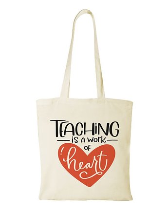 Torba bawełniana "Teaching is a work of heart", Fotobloki and decor