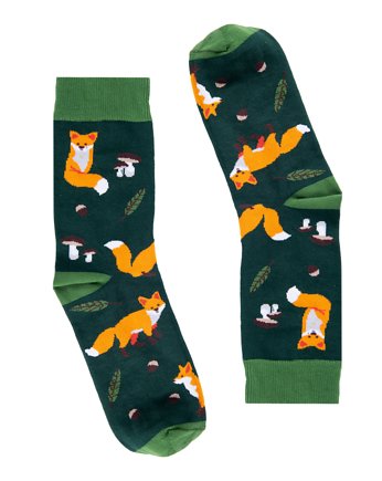 Skarpetki Leśna Kraina Lisy 42-46, FAVES. Socks&Friends
