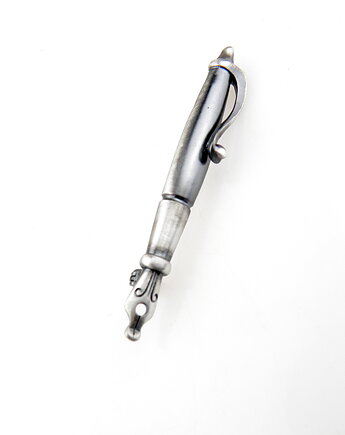 Srebrne pióro wieczne - broszka, VENUS GALERIA