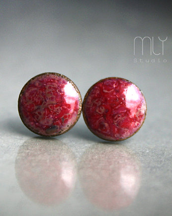Malinowe 14mm/stal chirurgiczna, Magda Łysiak