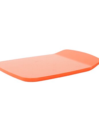 Deska do krojenia pomarańczowa, duński design, lata 70, produkcja: Rosti, Przetwory design