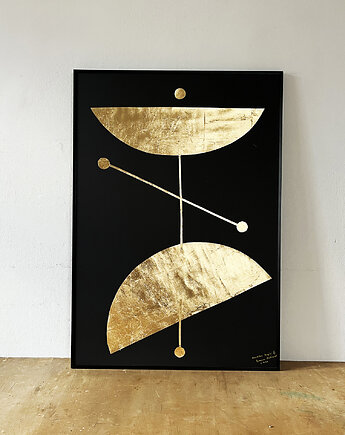 Kolaż analogowy "Bogini 6" format B1 w czarnej ramie, Zuzanna Malinowska Studio