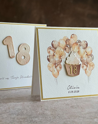 Zestaw prezentowy na 18 urodziny / Personalizacja BE HAPPY!, BH 20, Anna Art and Crafts