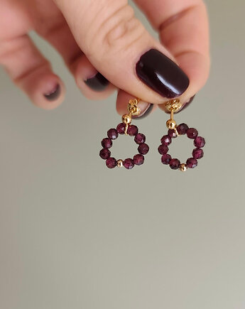Kolczyki z kamieni granatu, LUMI COSI
