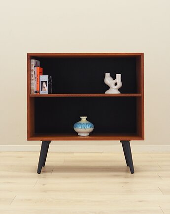 Regał tekowy, duński design, lata 70, produkcja: Dania, Przetwory design