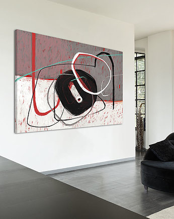 OBRAZ NA PŁÓTNIE - ABSTRAKCJA - 120x80cm, LUdesign gallery