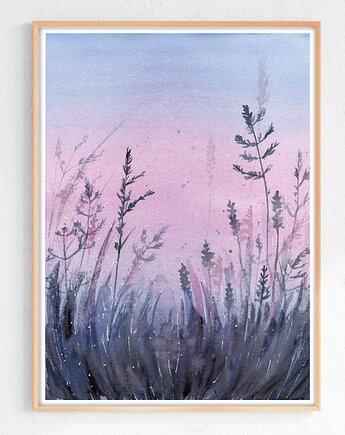 Oryginalna akwarela.Łąka A4, Malgorzata Domanska