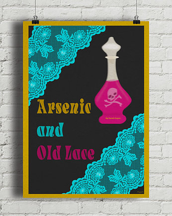 Arszenik i stare koronki - plakat fine art giclee, minimalmill