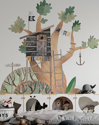 Naklejka "Piracki domek na drzewie 2 XL", Make My Wall 