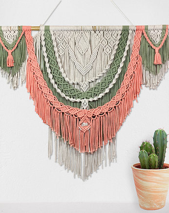 Duża Makrama Na Ścianę |Boho|Len|Beatka, Marlena Maciąg Makrama