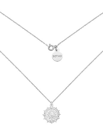 Srebrny naszyjnik ze słońcem