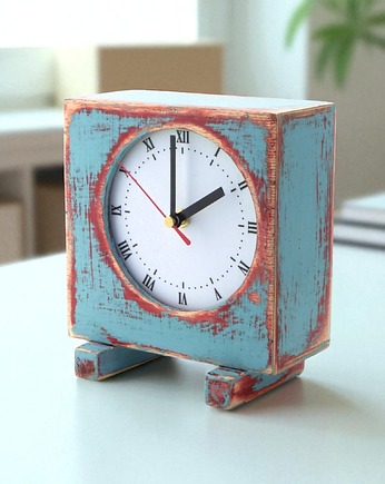 Zegar drewniany - cichy mechanizm BLUE, Clock Wood Studio