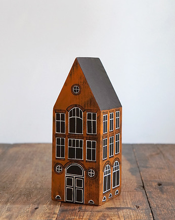 Domek drewniany kamieniczka 21cm, anamarko