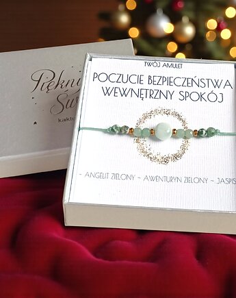 Amulet - POCZUCIE BEZPIECZEŃSTWA, wewnętrzny spokój - świąteczne pudełko, kaktusia