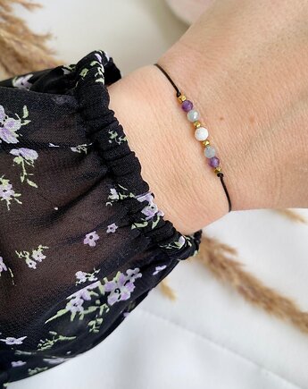 Bransoletka znak zodiaku RYBY, Szmaragdowa Polana