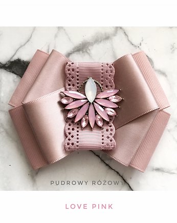 Brosza z kolekcji LOVE PINK New!, Pudrowy Różowy