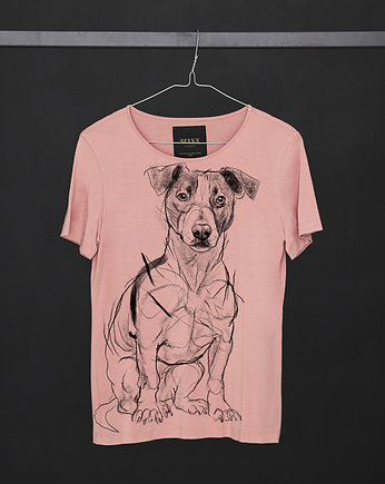 Jack Russell Terrier no.2 light pink T-shirt Woman, SELVA