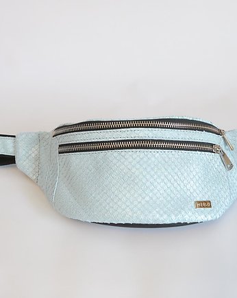 Saszetka Nerka damska Błękitne srebro, MerloBag