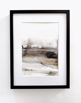 Zima / Akwarela / oryginał, Margo Hupert