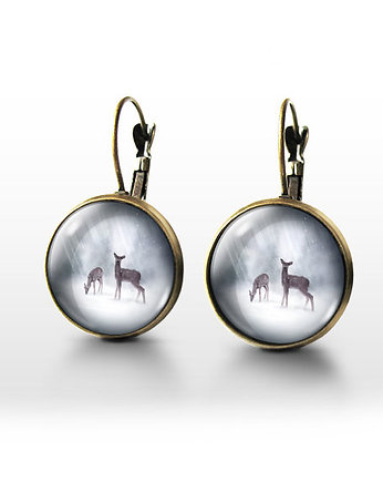 Kolczyki - Sarenki - brąz, yenoo