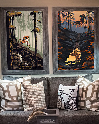 Mountain Bikers - 2 plakaty rowerowe, minimalmill