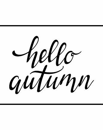 Plakat "Hello autumn", Fotobloki and decor