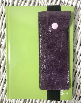 Etui/ piórnik/przybornik na notes, kalendarz-skóra, Helena Kamińska
