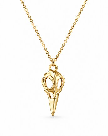 PTASIA CZASZKA- srebro, złoto, róż, ISSI Jewelry
