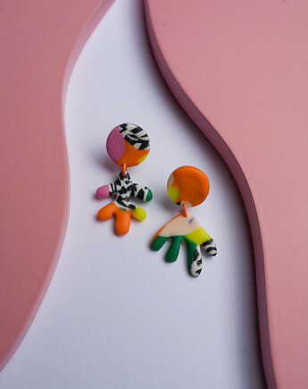 Wiszące kolczyki Henri Matisse MINI, Dwie Gliny