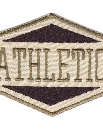 Naszywka naprasowanka ATHLETIC termoprzylepna haft 7,7x6,5cm, Wyszywane