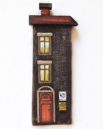 Casa loca II, domek obraz na starej desce, Galeriai
