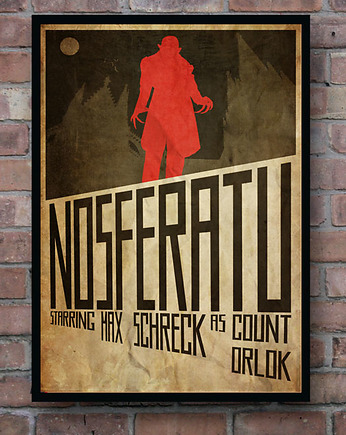 Nosferatu - Wampir - plakat fine art, minimalmill
