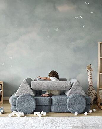 Sofa modułowa dla dzieci Playlo Niebieska, Playlo