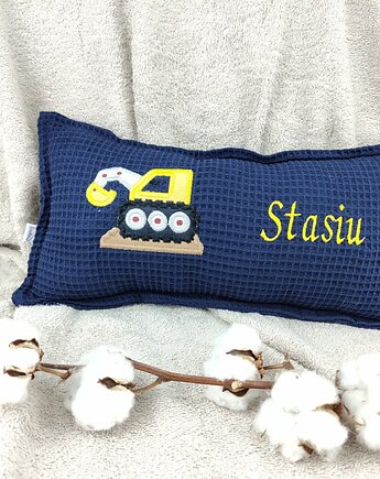 Personalizowany prezent dla chłopca - imienna poduszka z koparką, Enitka Sweet Baby Room