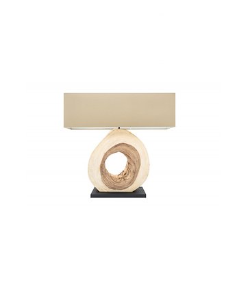 Lampa stołowa Unique Art drewno orzechowe 80cm, Home Design