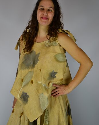 Barwiona Roślinami Bluzka "Słoneczna Polana", Zielekada