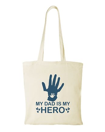Torba bawełniana "MY DAD IS MY HERO", Fotobloki and decor