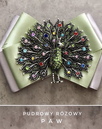 Brosza  z Pawiem NEW Limited!!!!, Pudrowy Różowy