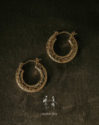 Kolczyki pozłacane Statement Hoops, MAYBEJWLR