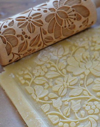 HUNGARIAN FLOK - mini grawerowany wałek do ciasta, MOOD for WOOD