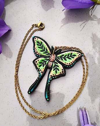 Wróżkowa biżuteria z motylami inspirowana magicznym lasem, boho, Dary Rusałki