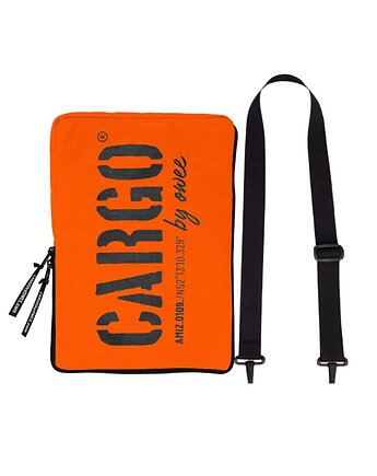 Pomarańczowe etui na laptopa z pasem LARGE, CARGO by OWEE