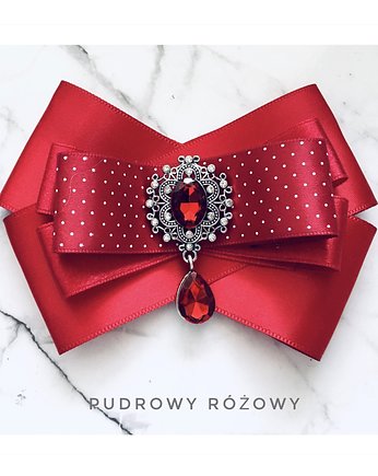 Brosza  Czerwona Piękność NEW, Pudrowy Różowy
