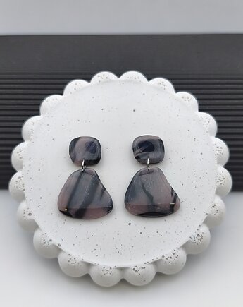 Kolczyki VELA szylkretowe wiszące, WILDBI design