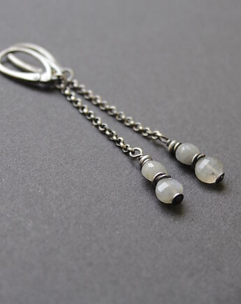 Kolczyki labradorytki na długo, fado